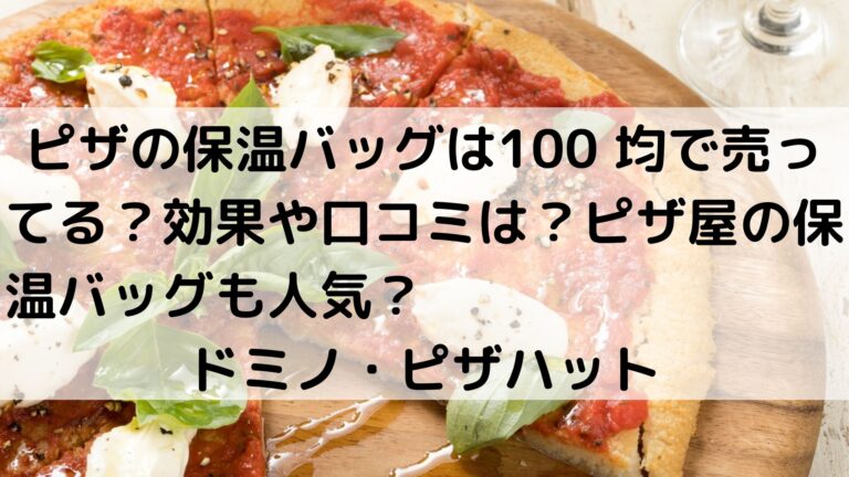 ピザの保温バッグは100 均で売ってる 効果や口コミは ピザ屋の保温バッグも人気 ドミノ ピザハット グルメ 生活