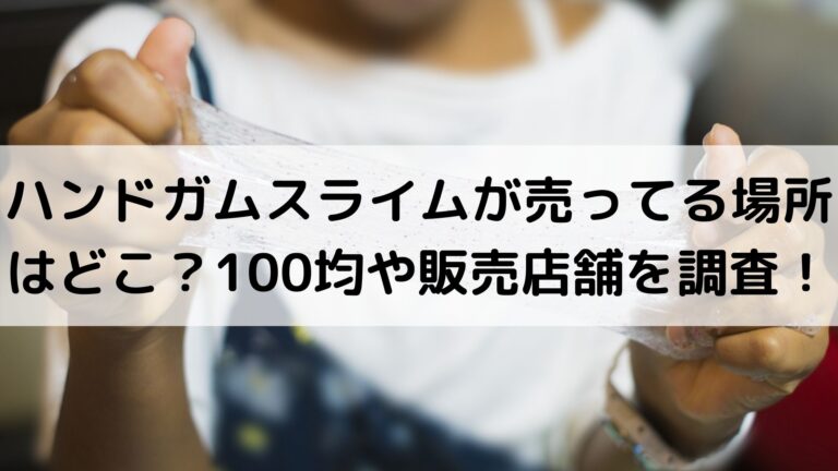 市場 ハンドガムスライム 国内正規品 Stマーク取得済 100g 安全基準適合商品